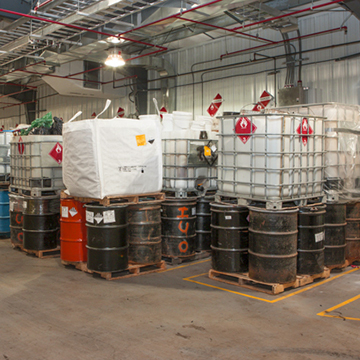 Materials storage facility