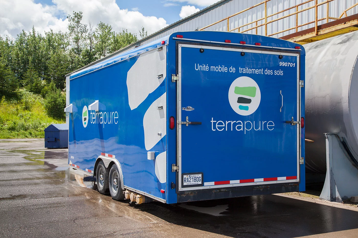 Soil treatment trailer