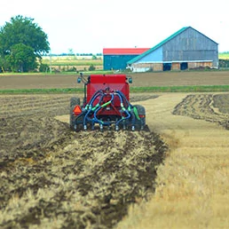Biosolids being applied to farm land