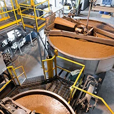 Sludge in large tanks